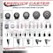 Service Caster 3'' SS Gray Poly Wheel Swivel 1'' Expanding Stem Caster Set 2 Brakes, 4PK SCC-SSEX20S314-PPUB-2-TLB-2-1 - alternate 5